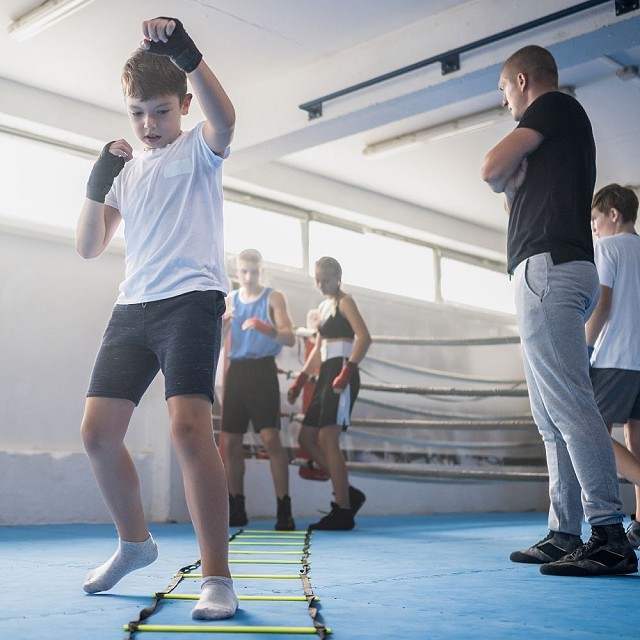A gyerekek és a boksz edzés